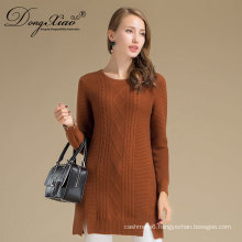 Wholesale Custom Winter Warm Woman Cashmere Wool Knittedsweater